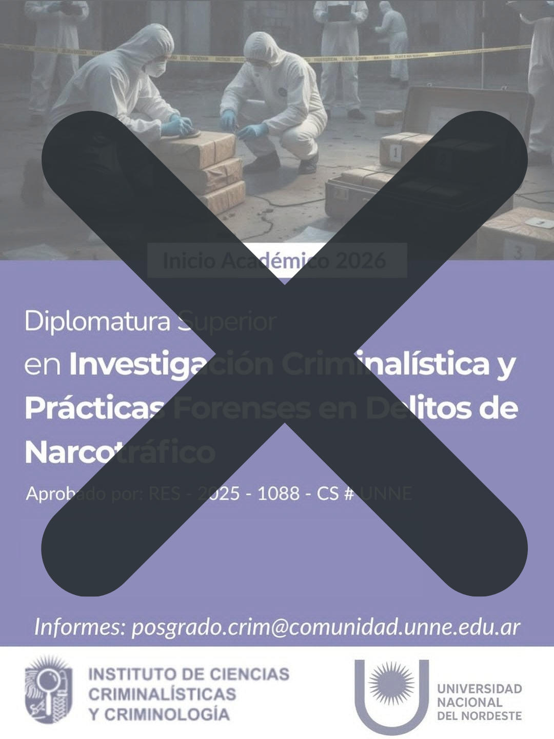 Diplomatura Superior en Investigación Criminalística y Prácticas Forenses en Delitos de Narcotráfico